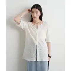 新品タグ付【Omekashi】ストレッチレース2WAYカーディガンのサムネイル