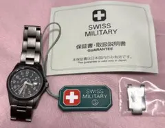 Wallows様専用★スイスミリタリー腕時計★グレーガンメタクォーツ★レディースのサムネイル