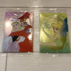 ディズニーキャラクターズ ウエハース 2 オーロラ姫 ティンカーベル 2点セット