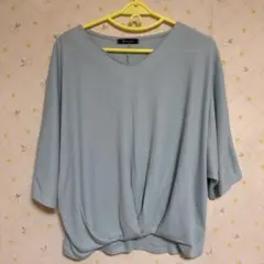 RagOut★ライトブルーVネックトップス msize