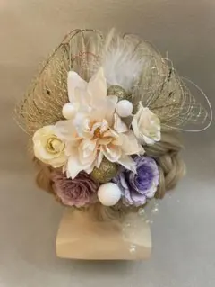 【6】成人式　髪飾り　ヘッドドレス　体育祭　盛り髪