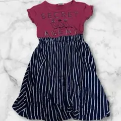 F.O.KIDS ストライプ柄 半袖ワンピース 110