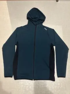 Reebokダークグリーン フード付きパーカー Lサイズ