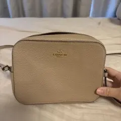 美品】COACH ターンロック ショルダーバッグ ベージュ コーチ - メルカリ