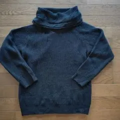 タートルネックニット　黒　 長袖