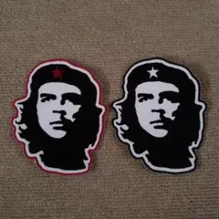 【今だけ50%以上OFF実施中‼️】チェゲバラ リアル 刺繍ワッペン 2枚セット