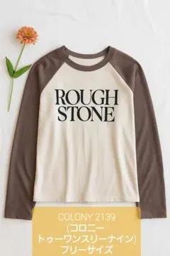 【お買い得✨】シアーラグランニットスリーブ Tシャツ F COLONY 2139