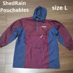 古着　ShedRain Pouchables ナイロンアノラックパーカー L