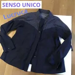 ブラウス 長袖ブルー