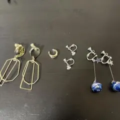 イヤリングとイヤーカフのセット