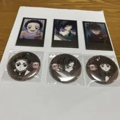 お楽しみくじ　胡蝶しのぶ　栗花落カナヲ　缶バッチ　チェキ風ブロマイド