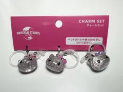 最安値 ユニバ USJ ハローキティ チャームセット めじるしアクセサリー