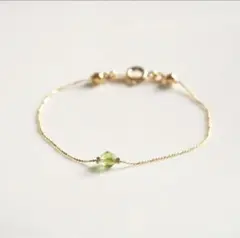 1粒のペリドット/ブレスレット