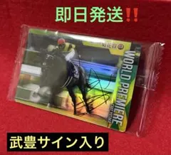サラブレッドホースコレクション［第80回菊花賞　ワールドプレミア］武豊サイン入
