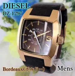良品 DIESELディーセル メンズ腕時計ブルー＆ゴールド スマート 電池