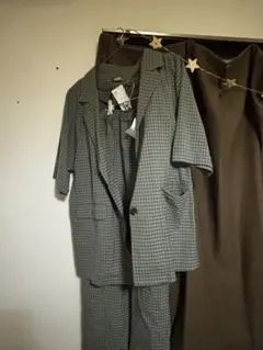 チェック柄 セットアップ Lサイズ