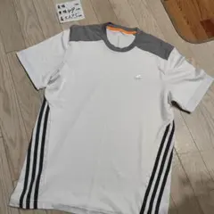 アディダス 3ストライプ トレーニング Tシャツ　ランニングウェア