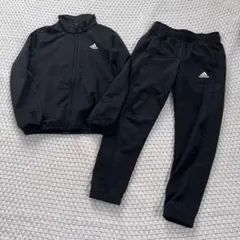 adidas 黒 ジャージ　上下セット120