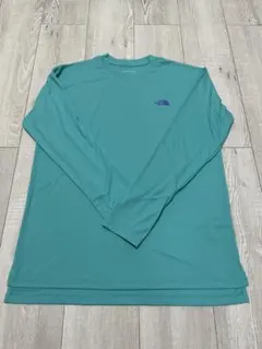 【美品】THE NORTH FACE ターコイズ 長袖Tシャツ　レディース　M