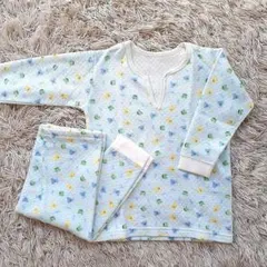 90【長袖パジャマ上下set】長袖肌着上下set