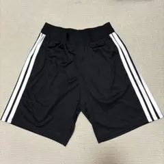 adidas ハーフパンツ ブラック 3本ライン