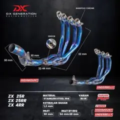KAWASAKI ZX25R ZX4R DX GENERATION フルエキ - メルカリ
