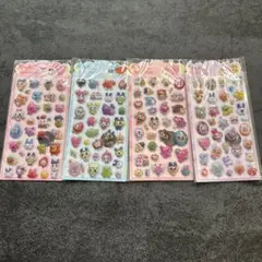 たまごっち　きゅんPOP　立体シール　3Dシール　４枚セット