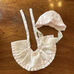 お宮参り　ピンクのフード　スタイ