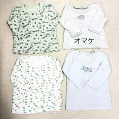 男の子　下着　肌着　90cm 長袖　シャツ　綿100% 3枚セット オマケ