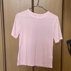 GU ソフトシアークルーネックT S ピンクのサムネイル