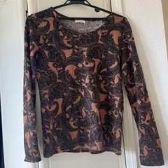 zampa organic 長袖トップス ブラウン系