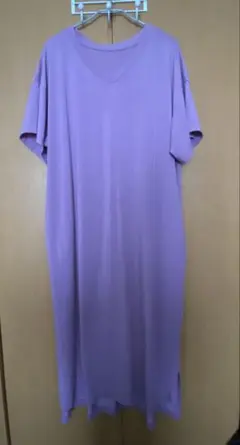 UNIQLO ウルトラストレッチエアリズムワンピース （半袖）パープル