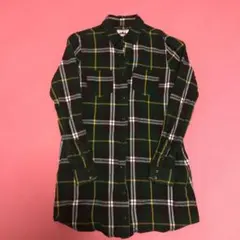チェックシャツ シャツワンピース