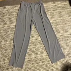 新品未着用　タグ付ユニクロ クレープジャージー ストレートパンツ　L
