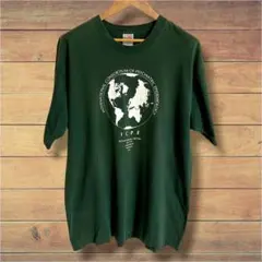 USA製 シングルステッチ 2XL相当 フルーツオブザルーム 地図 Tシャツ