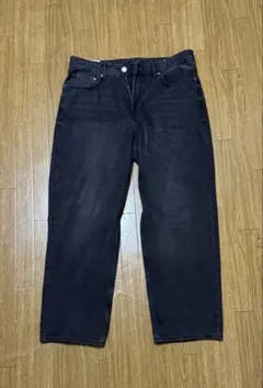 H＆M バギールーズフィットデニム ブラック グレー