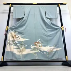 色留袖 加賀琳派 作家物 金駒 鶴 杜若 雛 梅 ゆーびガード NK-1011