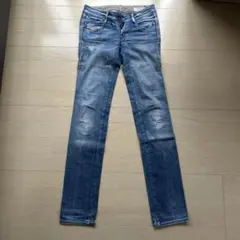 DIESEL デニム　ストレッチ　w25 刺繍のサムネイル