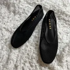 REMME レメメッシュフラットパンプス　37 23.5cmのサムネイル