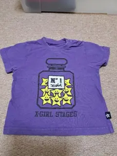 X-GIRL☆エックスガール☆Tシャツ パープル 香水瓶プリント☆3Tのサムネイル