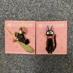 魔女の宅急便 メタルブローチ ジブリがいっぱい ピンズ キキ ジジ 2種