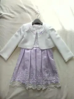 24h発送 極美品120 ナカノヒロミチ フォーマル 3点 卒園 入学 レース