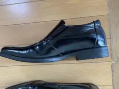 AAA＋スリッポンヒールアップシークレットシューズ　ブラック46 28cm