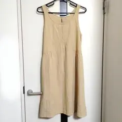 美品　未使用に近い　ベージュ　ノースリーブロングワンピース　サマンサモスモス