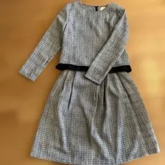 入学式に！グレー ブラック ツイード スカートセットアップ