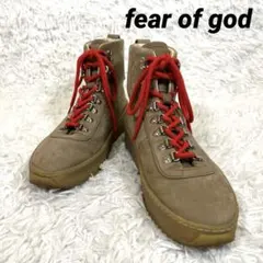 FEAR OF GOD ベージュ スエード ハイカットブーツ 赤靴紐のサムネイル