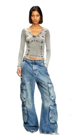 美品‼️DIESEL デニムカーゴパンツ RelaxedJeans
