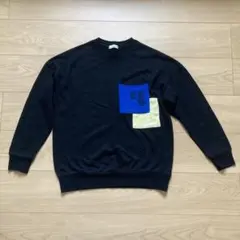 ブランシェス　黒 トレーナー ニットポケット付き