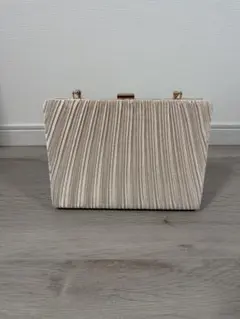 パーティーバッグ シャンパンゴールド プリーツのサムネイル