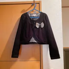 美品❤️マザウェイズ キッズ フォーマル ボレロ 女の子 黒 130サイズ 中古